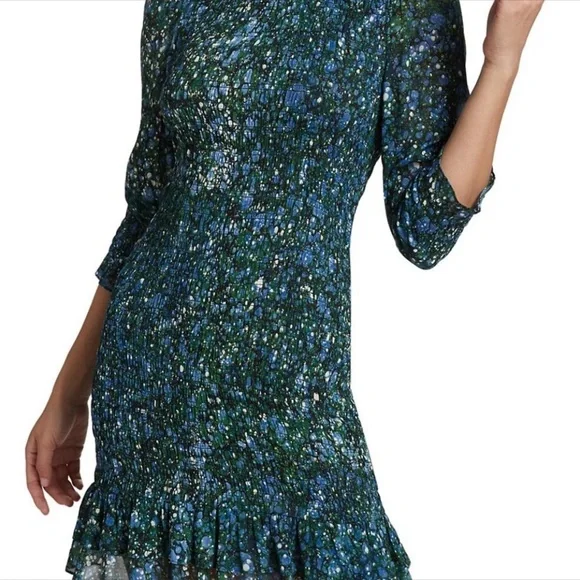 VERONICA BEARD Farha Smocked Dress Size M/8 - Picture 7 of 9